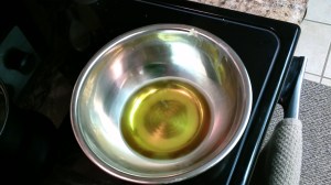 Wax and butters melting 